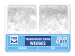 TRANPARENT PLASTIC WEDGES